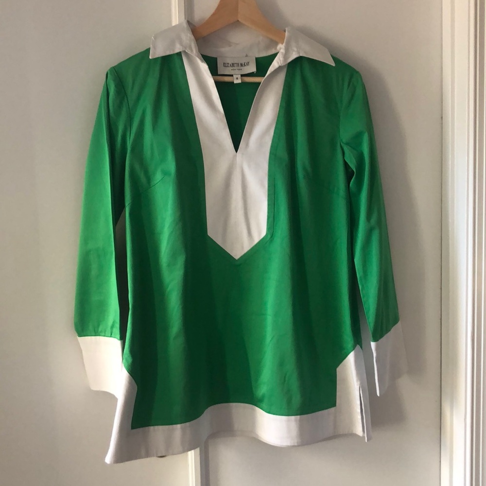 Clover green tunic top